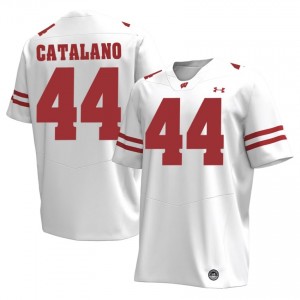 Cooper Catalano #44 Wisconsin Badgers Jersey | Elite White Men Football Kit 67090641