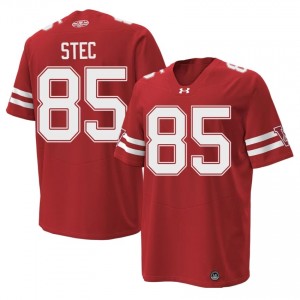 Red Grant Stec #85 Wisconsin Men 1980 Throwback Jersey | Badger Nation Football Apparel 90272091