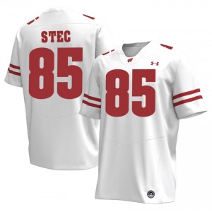 Grant Stec #85 UW Badgers Jersey | Elite White Men Football Kit 64029621