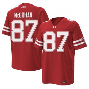 Red Jackson McGohan #87 Wisconsin Men 1980 Throwback Jersey | Badger Nation Football Apparel 37941783