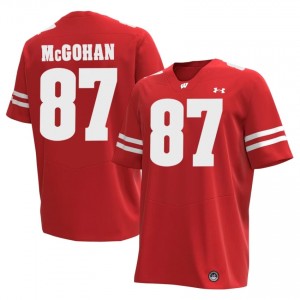 #87 Jackson McGohan UW Men Premium Stitched Football Jersey | Red College Game-Day Style 30052830