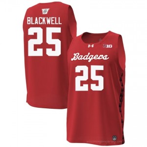 Red John Blackwell #25 Wisconsin Men Special Game Jersey | Badger Nation Basketball Apparel 58792570
