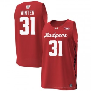 Wisconsin Nolan Winter Men Special Game Jersey | #31 Red NCAA Hoops Gear 73894734