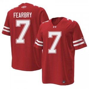 Red Tyreese Fearbry #7 Wisconsin Men 1980 Throwback Jersey | Badger Nation Football Apparel 96996063