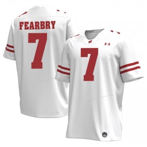 Tyreese Fearbry #7 UW Badgers Jersey | Elite White Men Football Kit 16786969