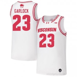 Will Garlock #23 UW Badgers Jersey | Elite White Men Basketball Kit 83329678