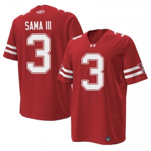 Red Abu Sama III #3 Wisconsin Men 1980 Throwback Jersey | Badger Nation Football Apparel 48409380