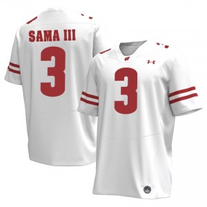 Abu Sama III #3 Badgers Jersey | Elite White Men Football Kit 12541791