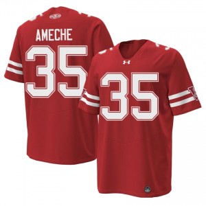Red Alan Ameche #35 Wisconsin Men 1980 Throwback Jersey | Badger Nation Football Apparel 34928867