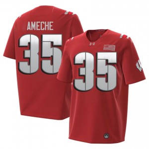 Alan Ameche Wisconsin #35 2026 Jersey | Official Badgers Red Men College Football Uniform 15757393
