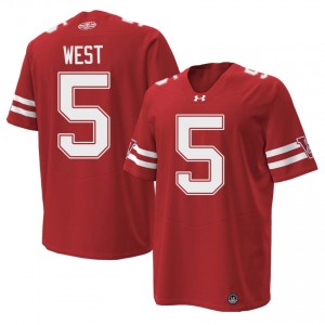Red Bryce West #5 Wisconsin Men 1980 Throwback Jersey | Badger Nation Football Apparel 71773620