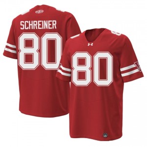 Red Dave Schreiner #80 Wisconsin Men 1980 Throwback Jersey | Badger Nation Football Apparel 26381873