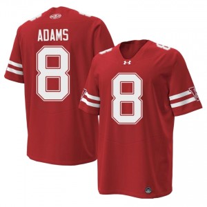 Red Deuce Adams #8 Wisconsin Men 1980 Throwback Jersey | Badger Nation Football Apparel 79222508
