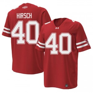 Red Elroy Hirsch #40 Wisconsin Men 1980 Throwback Jersey | Badger Nation Football Apparel 55913639