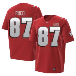 Hayden Rucci Wisconsin #87 2026 Jersey | Official Badgers Red Men University Football Uniform 71037271