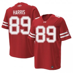 Red Jacob Harris #89 Wisconsin Men 1980 Throwback Jersey | Badger Nation Football Apparel 88271177