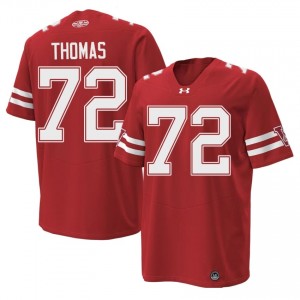 Red Joe Thomas #72 Wisconsin Men 1980 Throwback Jersey | Badger Nation Football Apparel 27922629