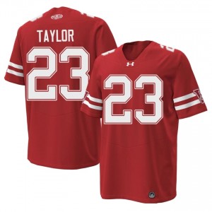 Red Jonathan Taylor #23 Wisconsin Men 1980 Throwback Jersey | Badger Nation Football Apparel 14695059
