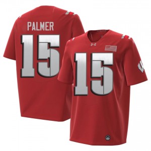 Nate Palmer Wisconsin #15 2026 Jersey | Official Badgers Red Men University Football Uniform 64106216