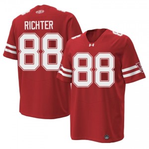 Red Pat Richter #88 Wisconsin Men 1980 Throwback Jersey | Badger Nation Football Apparel 85910448