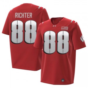 Pat Richter Wisconsin #88 2026 Jersey | Official Badgers Red Men University Football Uniform 10161837