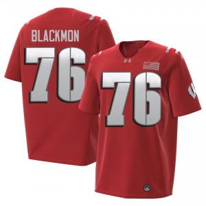 Stylz Blackmon Wisconsin #76 2026 Jersey | Official Badgers Red Men College Football Uniform 47991986