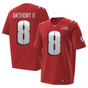 Vinny Anthony II Wisconsin #8 2026 Jersey | Official Badgers Red Men College Football Uniform 55983941