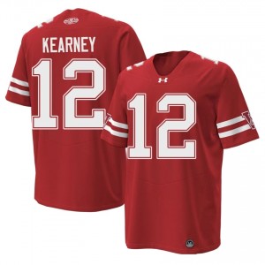 Red Zion Kearney #12 Wisconsin Men 1980 Throwback Jersey | Badger Nation Football Apparel 78814077