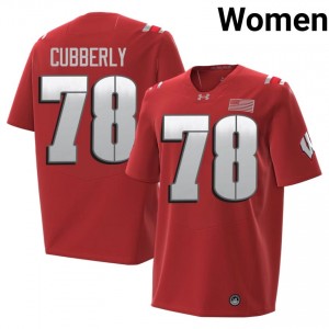 Colin Cubberly #78 Wisconsin 2026 Jersey | Elite Red Women Football Kit 34464997