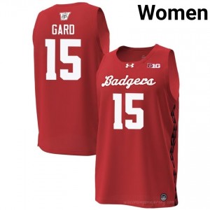 Red Isaac Gard #15 Wisconsin Women Special Game Jersey | Badger Nation Basketball Apparel 19558607