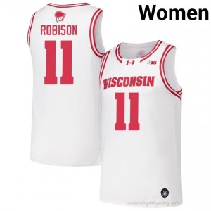 Jack Robison #11 UW Jersey | Elite White Women Basketball Kit 50825209