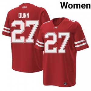 #27 Raphael Dunn UW Women Premium Stitched 1980 Throwback Football Jersey | Red College Game-Day Style 70535986