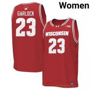 Will Garlock Wisconsin #23 Jersey | Official Badgers Red Women NCAA Basketball Uniform 26665021