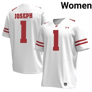 UW Colton Joseph Women Jersey | #1 White College Football Gear 45138211