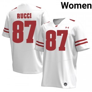 UW Hayden Rucci Women Jersey | #87 White College Football Gear 44660716