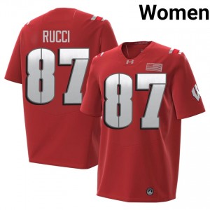 Hayden Rucci #87 Badgers 2026 Jersey | Elite Red Women Football Kit 26269326