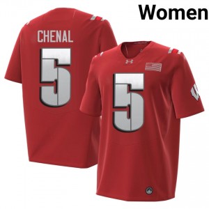 Leo Chenal #5 Wisconsin 2026 Jersey | Elite Red Women Football Kit 47657095