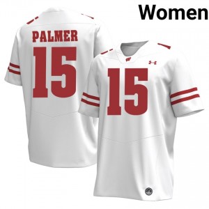 UW Nate Palmer Women Jersey | #15 White College Football Gear 16364808