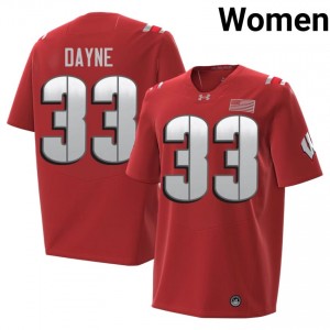Ron Dayne #33 UW 2026 Jersey | Elite Red Women Football Kit 74080504