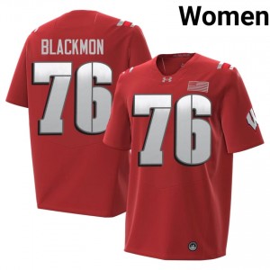 Stylz Blackmon #76 UW Badgers 2026 Jersey | Elite Red Women Football Kit 81572435