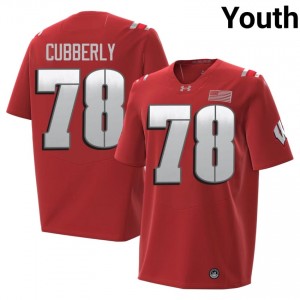 UW Colin Cubberly Youth 2026 Jersey | #78 Red College Football Gear 77531905