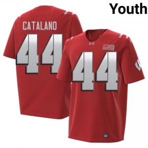 Wisconsin Badgers Cooper Catalano Youth 2026 Jersey | #44 Red University Football Gear 98110424