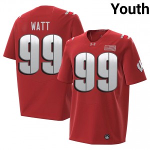 Badgers J.J. Watt Youth 2026 Jersey | #99 Red High School Football Gear 51584199