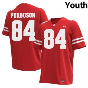 Red Jake Ferguson #84 Wisconsin Youth Jersey | Badger Nation Football Apparel 79253040