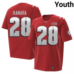 UW Jon Jon Kamara Youth 2026 Jersey | #28 Red College Football Gear 66053059
