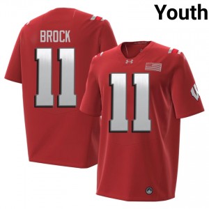 UW Kash Brock Youth 2026 Jersey | #11 Red College Football Gear 30613771
