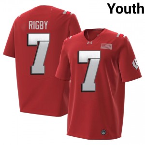 Badgers Shamar Rigby Youth 2026 Jersey | #7 Red High School Football Gear 80094607