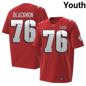 Wisconsin Badgers Stylz Blackmon Youth 2026 Jersey | #76 Red University Football Gear 88779112
